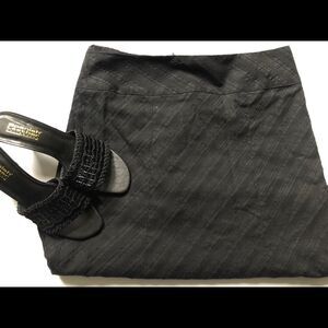 [Nanette Lepore] Black Lined Ruffle Skirt Sz: 0